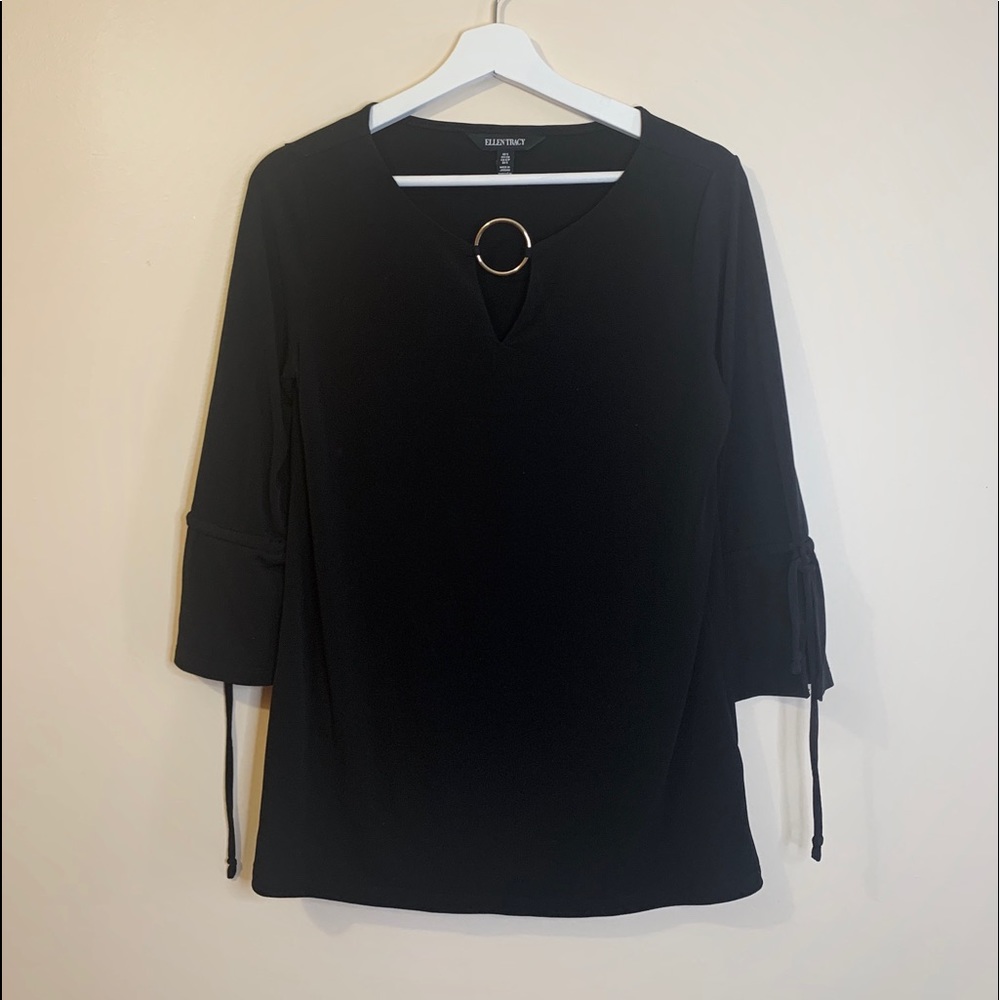 Ellen Tracy pleasant black long sleeves